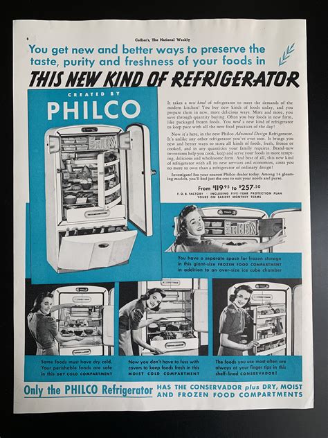 philco refrigerator ad